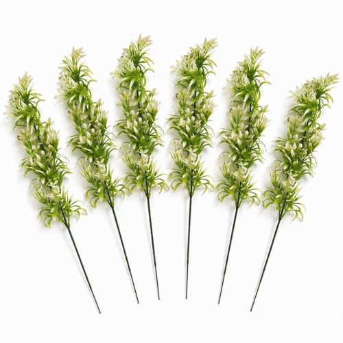 Multipack 48cm Artificial White Blossom Spray Stem