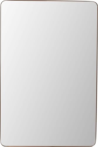 KARE Design Wall Mirror Simply, Gold, Dressing Mirror with Metal Frame, Luxury, Room Decoration, Decorative Modern Home Decor for Living Room, Bedroom, 120x80 cm
