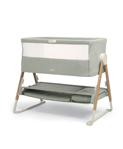 Mamas & Papas Lua Bedside Crib - Sage (0-6 Months)