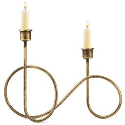 Twisted Brass Style Candle Holder