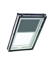 Original Roto Roller Blind Exclusive ZRE Daylight Blind for Roto Roof Windows Guide Rail Silver For Windows Series Designo R4/R7 and Classic 43/73 Size 065/098 - 06/09 Colour Dark Grey