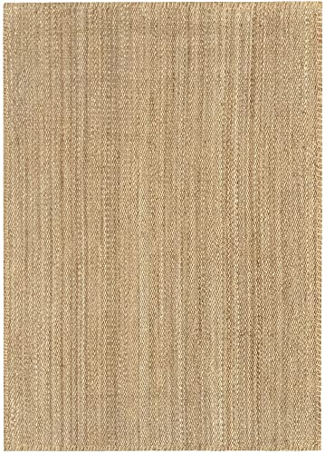 HAMID - Rug Jute Granada Natural Colour, Jute Rug, Area Rug 100% Jute Fibre, Handmade, Braided Rug for Home, Living Room, Floor Carpet, (230x160)