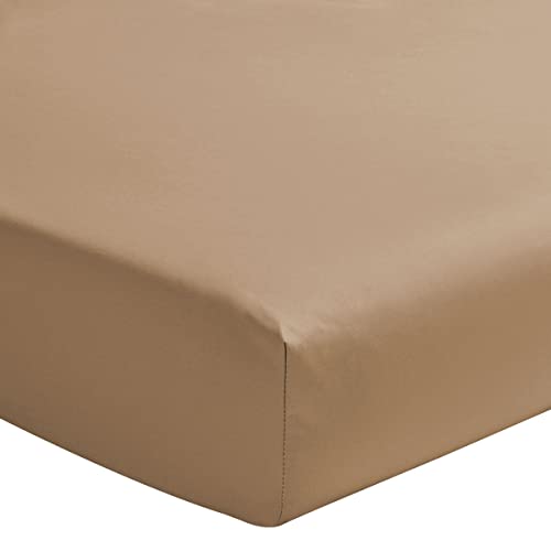Royal Line Plain Cotton Percale Fitted Sheet 90 x 200 cm Made in France