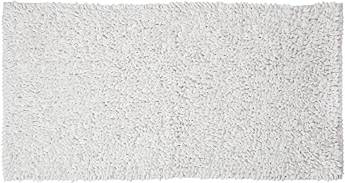 Sealskin Twist Bath Mat, Polyester, White, 60 x 3 x 120 cm