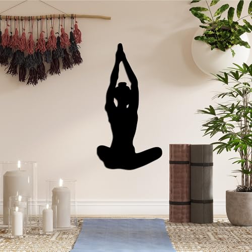 Stylish Black Decorative Metal Wall Accessory, 31 x 60 cm, 100% Metal, 1.5 mm Thickness, Perfect for Modern Home Decor & Unique Wall Art