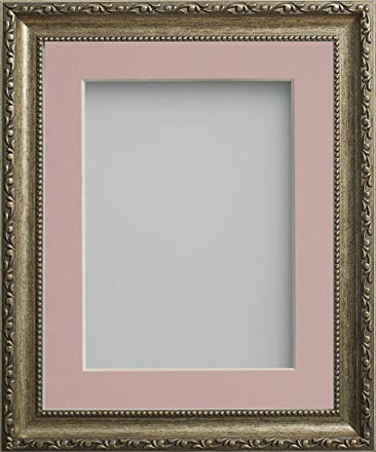 Frame Company Brompton Bronze 10x10 Photo Frame with Pink Mount for 8x8