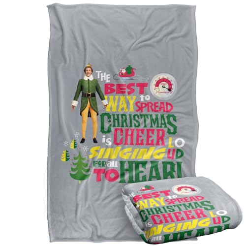 Elf Spread Christmas Cheer Silky Touch Super Soft Throw Blanket 91 x 147 Cm