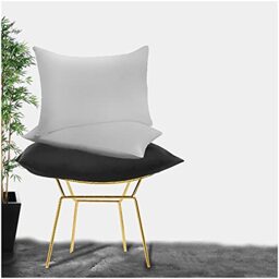 GC GAVENO CAVAILIA Easy Care Non Iron Plain Dyed Pair of Housewife Pillow Case, Luxury Super Soft Polycotton Pillows Cover, 50x75 Cm, Silver