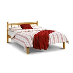Julian Bowen Pickwick Pine Bed - Antique Wooden Beds - Small Double