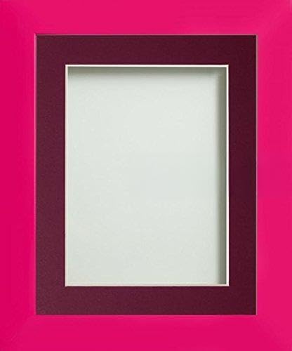 Frame Company Candy Range Hot Pink Picture Photo Frames with Plum Mount *Choice of Colours*