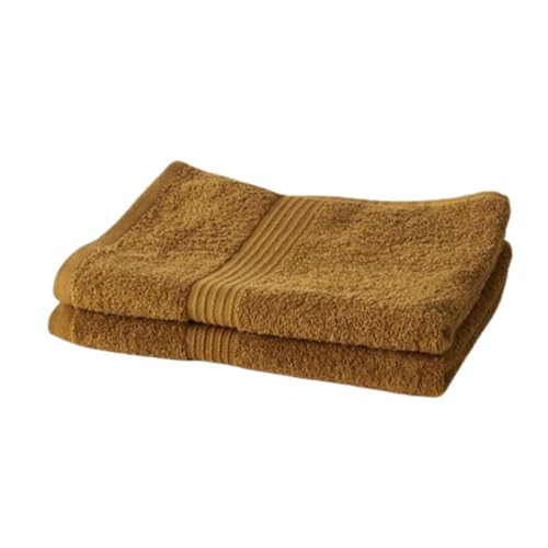 TODAY Set of 2 Hand Towels 50 x 90 cm 100% Cotton Bronze