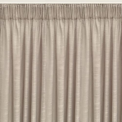 Alexandra House Living Curtain Rustik Natural Grey 400 x 270 x 1 cm Translucent