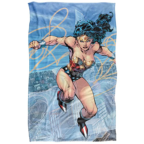 LOGOVISION Wonder Woman Blue Sky Wonder Woman Silky Touch Super Soft Throw Blanket 91 x 147 Cm