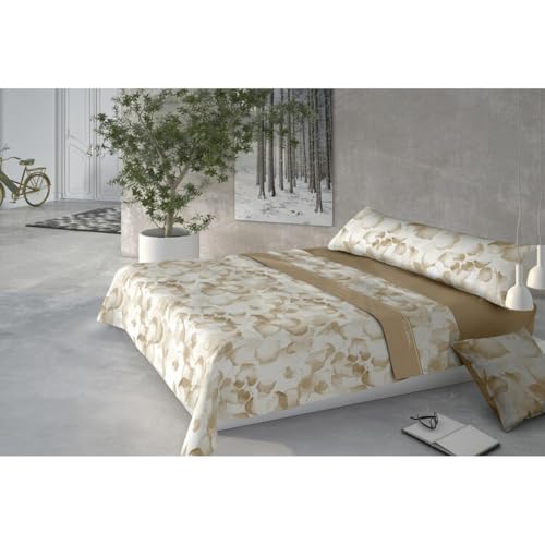 Pierre Cardin 3-Piece Sheet Set, 150 x 200 cm, 100% Polyester, Weight 210 g/m², Top Sheet Size 230 x 270 cm, Pillowcases 45 x 170 cm, Coralina Mariola Beige