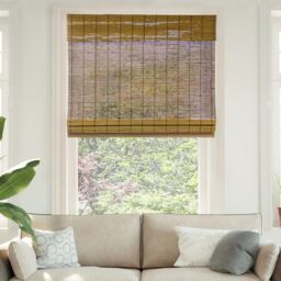 "CHICOLOGY Bamboo Blinds, Bamboo Shades, Roman Shades for Windows, Roman Window Shades, Window Shades for Home, Bamboo Shades for Patio, Blinds & Shades, Window Shade, 29""W X 64""H, Fox"