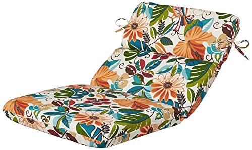 Pillow Perfect Outdoor/Indoor Lensing Jungle Rounded Corners Chair Cushion