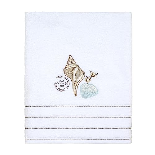 Avanti Linens - Bath Towel, Soft & Absorbent Cotton Towel (Farmhouse Shell Collection)
