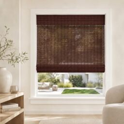 "CHICOLOGY Bamboo Blinds, Bamboo Shades, Roman Shades for Windows, Roman Window Shades, Window Shades for Home, Bamboo Shades for Patio, Blinds & Shades, Window Shade, 29""W X 64""H, Buffalo"