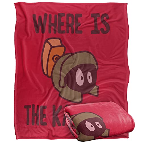 LOONEY TUNES Blanket, 152 x 127 cm The Martian Silky Touch Super Soft Throw Blanket