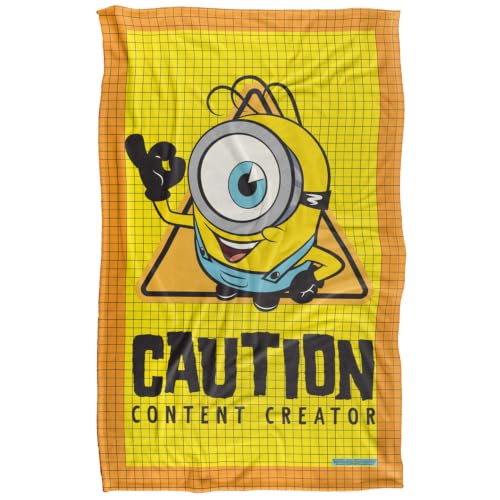 popfunk Minions And Monsters James Caution Content Creator Silky Touch Super Soft Throw Blanket 91 x 147 Cm