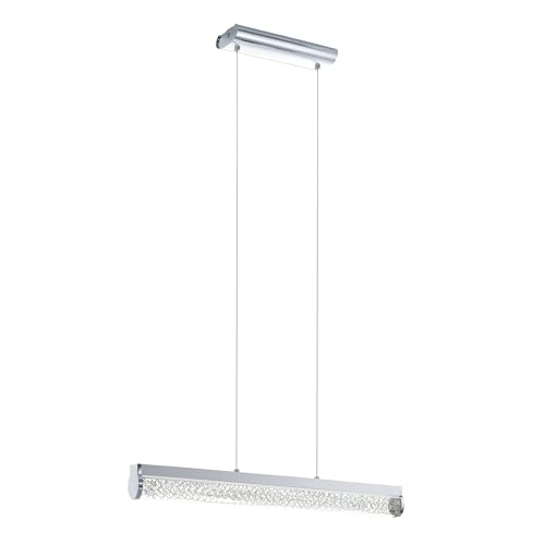 EGLO LED pendant lamp Trevelo, dining table pendant light, chrome steel