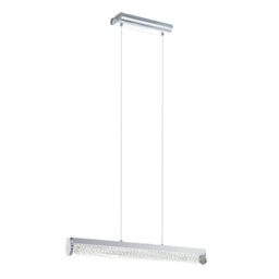 EGLO LED pendant lamp Trevelo, dining table pendant light, chrome steel