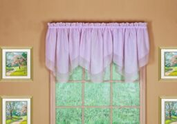 "Today's Curtain Emelia Original Voile Ascot 25"", Lilac, 40"" W x 25"" L"