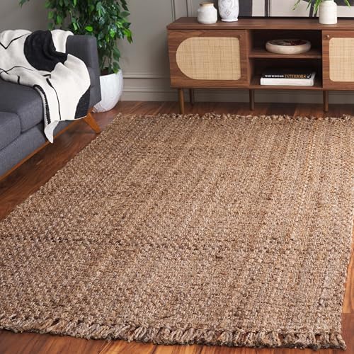 Safavieh Natural Fiber Indoor Hand Made Rectangle Area Rug, Natural Fiber Collection, NF467, in Natural, 152 X 244 cm for Living Room, Bedroom or Any Indoor Space
