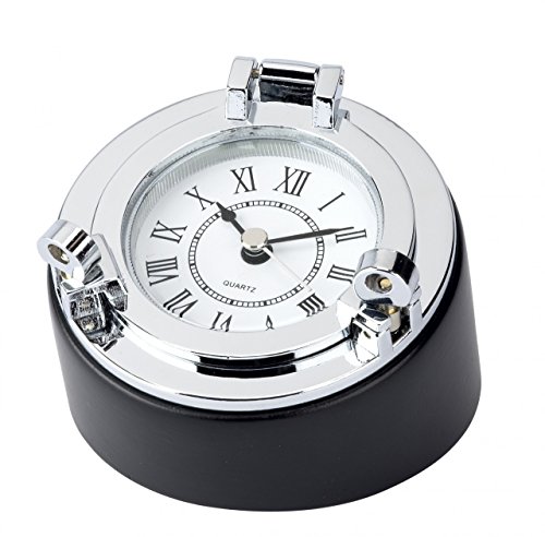 Chrome Porthole Desk Clock