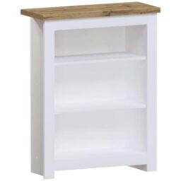 Vida Designs Arlington Bookcase Modern Display Shelves Storage MDF Furniture White (3 Tier)
