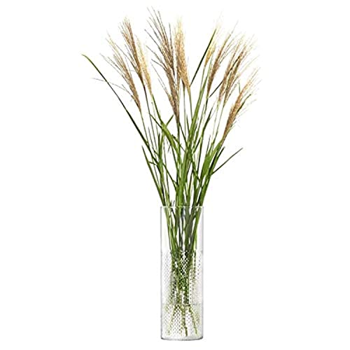 LSA International Wicker Vase H40cm Clear- 1 Unit - Mouthblown & Handmade Glass - WR12