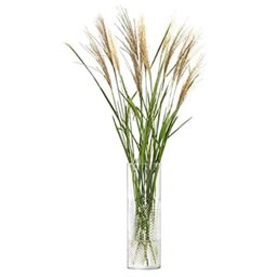 LSA International Wicker Vase H40cm Clear- 1 Unit - Mouthblown & Handmade Glass - WR12