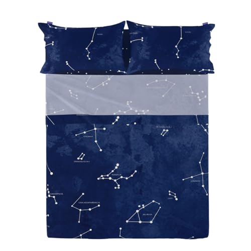 HappyFriday Top Sheet Blanc Cosmos Multicoloured 180 x 270 cm (Cosmos)