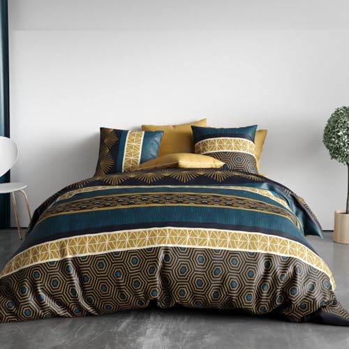 Qobe Duvet Cover 240 x 220 cm + 2 Pillowcases Cotton 57 Thread Count