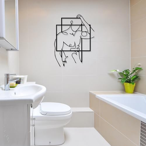 Stylish Black Decorative Metal Wall Accessory, 39 x 51 cm, 100% Metal, 1.2 mm Thickness, Perfect for Modern Home Decor and Unique Wall Art