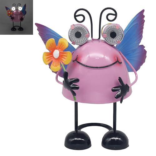 Lesser & Pavey Bright Eyes Butterfly Solarled Outdoor Lights For Garden Decorations - Decorative & Durable Garden Leds For All Seasons - Waterproof Solar Lights For Pathways, Patios, Fences and Walls