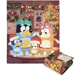 "Northwest Bluey Silk Touch Sherpa Throw Blanket, 50"" x 60"", Family Christmas"
