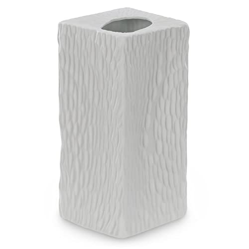 AmeliaHome Ceramic Vase Table Vase Decoration Devon Grey
