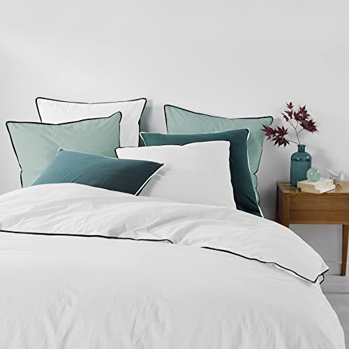 Parure de lit douceur d'intérieur, 3-Piece Bedding Set (240 x 220 cm) White Linen 100% Cotton