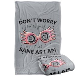 "LOGOVISION Kids Harry Potter Luna Lovegood Spectrespecs Black Silky Touch Super Soft Throw Blanket 36""x58"""