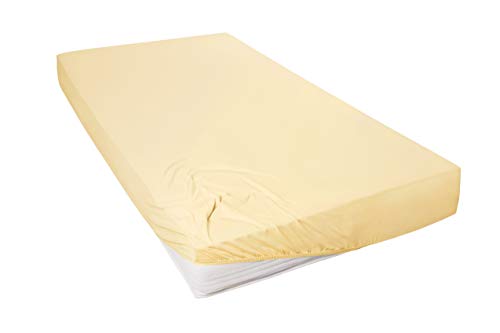 Primera Mako Fine Jersey Fitted Sheet 90 x 190-100 x 200 cm Peach
