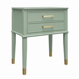 DHP Westerleigh End & Side Table, Green, 40x60x72cm (DxWxH)
