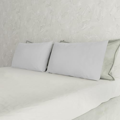 Italian Bed Linen Max Color couple of plain color pillowcases