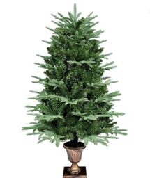 Uten 4ft/1.2m Christmas Tree, Artificial Christmas Tree, Fluffy Xmas Decorative Tree, Natural and Realistic Look with Bushy and Luxury Quality PVC Tips, Xmas Home Décor