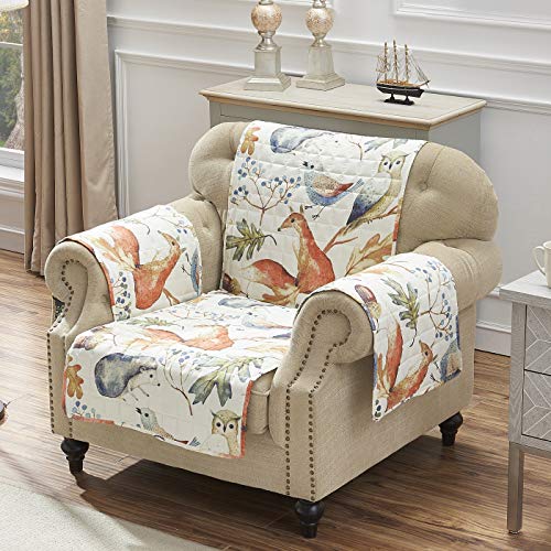 Greenland Home Barefoot Bungalow Willow Slipcover, Arm Chair, Natural