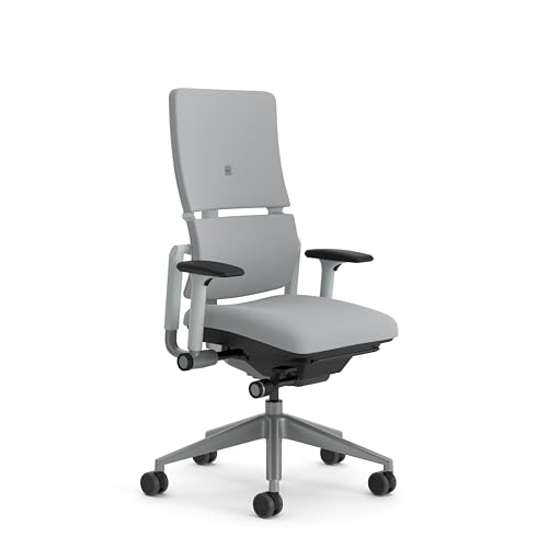 Steelcase Please Ergonomic Office Swivel Chair With Height Adjustable Lumbar Support Grey Made in Europe