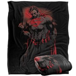 "LOGOVISION Superman Character Red Son Silky Touch Super Soft Throw Blanket 50""x60"""