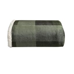 Eddie Bauer - Blanket, Super Soft Reversible Sherpa & Brushed Fleece Bedding, Throw Blankets for Couch, Ideal for Lounging (Pine Plaid)