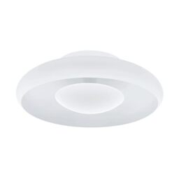 EGLO LED Ceiling Lamp Meldola, Dimmable ceiling light, White Steel