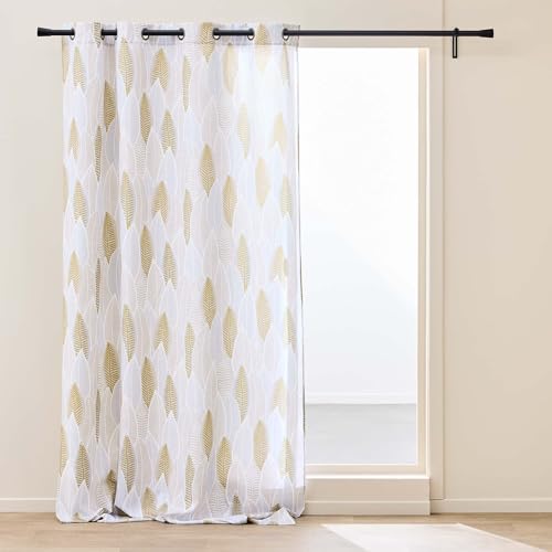 Douceur d'Intérieur, Kim Eyelet Curtain 140 x 260 cm Polyester Printed